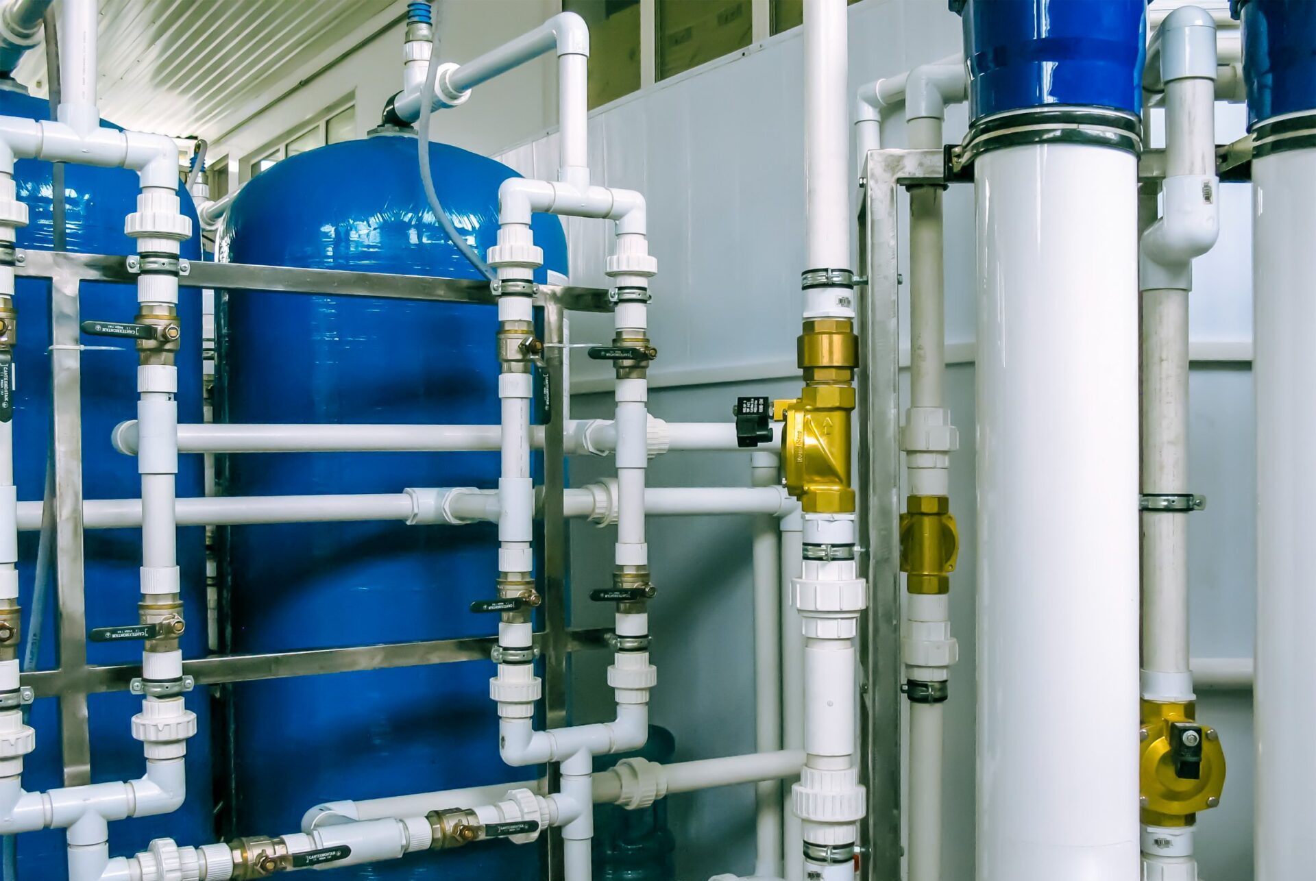 Pumps and piping system filtration and water purification
